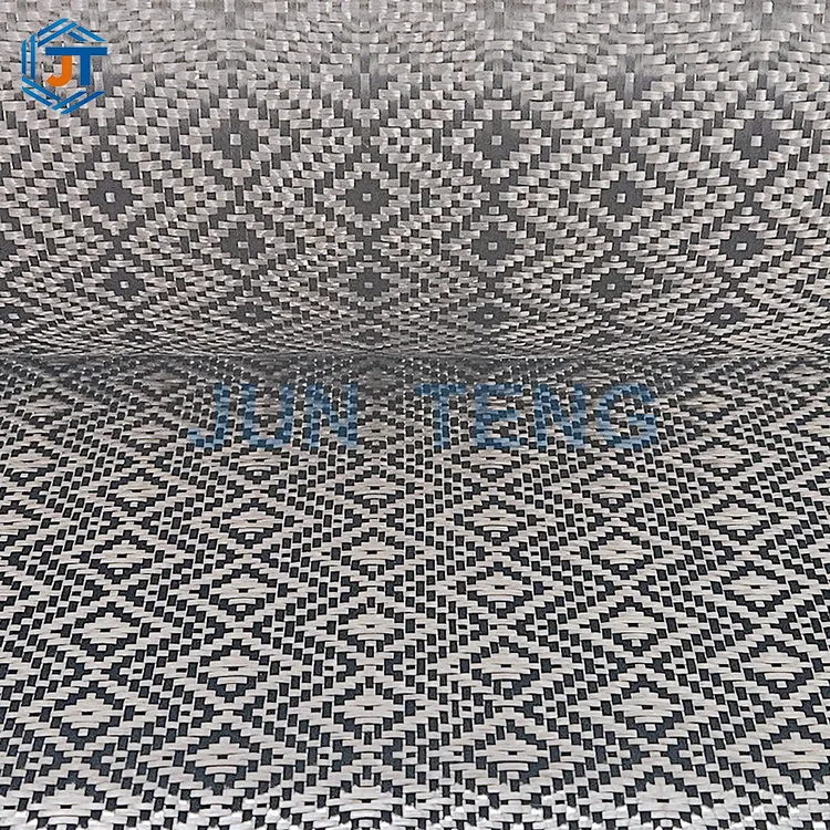 Tessuto jacquard in fibra di carbonio