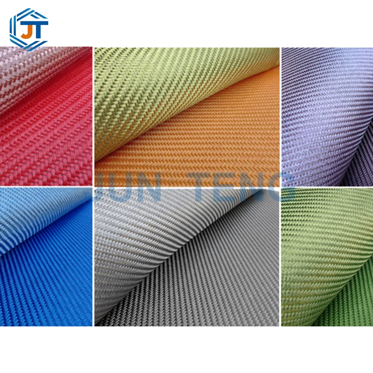 Tessuto in fibra di carbonio intrecciato colorato 3K